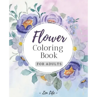 Flower Coloring Book for Adults: Botanical Garden Floral Patterns for Adults Relaxation