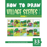 How to Draw Village Scenes for Kids - Vol 1