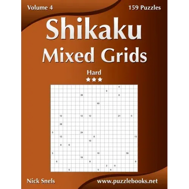 Shikaku Mixed Grids - Hard - Volume 4 - 159 Logic Puzzles