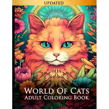 World of Cats: Adult Coloring Book