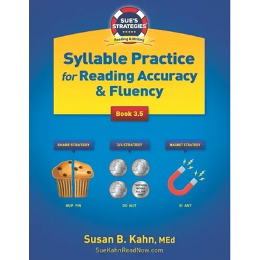 Sue's Strategies Syllable Practice For Reading Accuracy & Fluency: Book 3.5