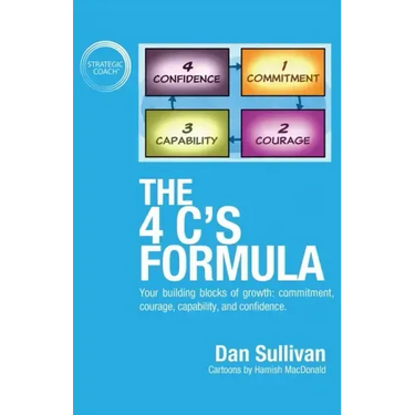 The 4 C's Formula: Your building blocks of growth: commitment, courage, capability, and confidence.