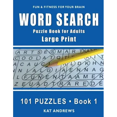 Word Search Puzzle Book for Adults: Large Print 101 Puzzles - Book 1