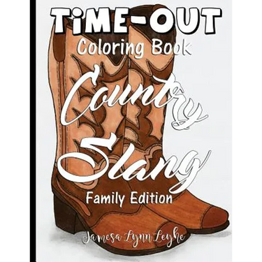 Country Slang Time-Out Adult Coloring Book