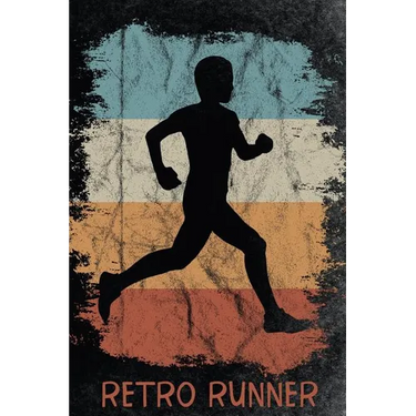 Retro Runner: Funky 365 days runners log book to track your day-by-day training progresses