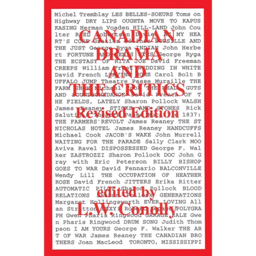Canadian Drama and the Critics: Revised Edition