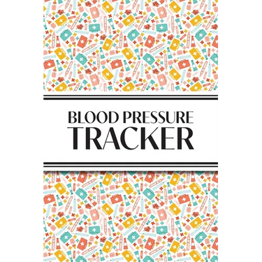 1-Year Blood Pressure Tracker (Multi-Color First Aid): 6"x9" 52+ Extra Weeks Daily Blood Pressure Logbook Tracker Complete with Monthly Trend Graphs (