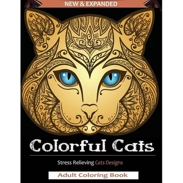 Colorful Cats: Adult Coloring Book: A Stress Relieving Cat DesignS for Kid and Adult