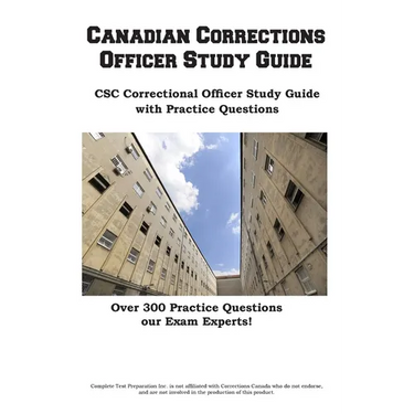 Canadian Corrections Officer Study Guide