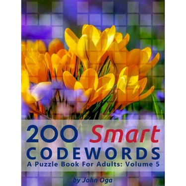 200 Smart Codewords: A Puzzle Book For Adults: Volume 5