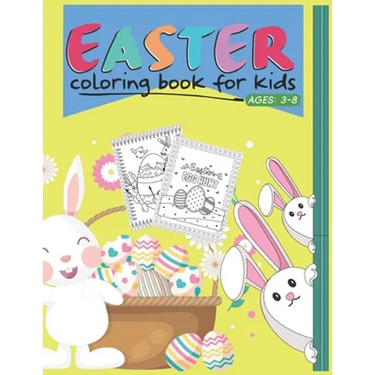 Easter Coloring Book For Kids Ages 3-8: Cool Fun Activity Easter Coloring For Kids. (Little Trees Independent)