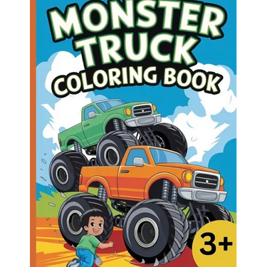 Monster Truck: Coloring Book for kids aged 3 to 12