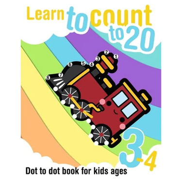Learn to count to 20 - Dot to dot book for kids ages 3-4: Connect the dots and learn the numbers from 1 to 20