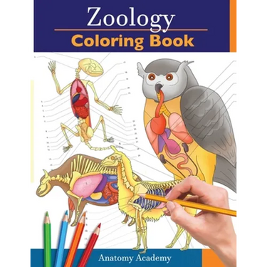 Zoology Coloring Book: Incredibly Detailed Self-Test Animal Anatomy Color workbook Perfect Gift for Veterinary Students and Animal Lovers