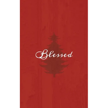 Blessed: A Red Hardcover Decorative Book for Decoration with Spine Text to Stack on Bookshelves, Decorate Coffee Tables, Christmas Decor, Holiday Deco