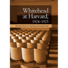 Whitehead at Harvard, 1924-1925