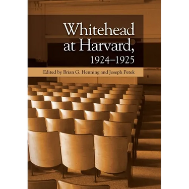 Whitehead at Harvard, 1924-1925