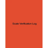 Scale Verification Log: 8.5 X 11, 210 pages, Orange Cover