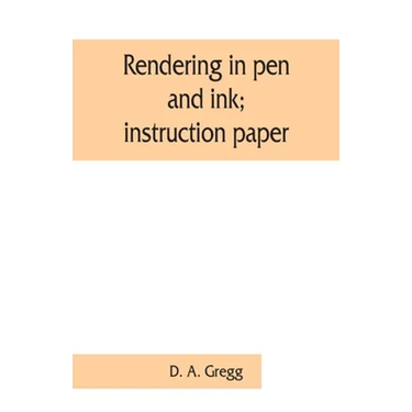 Rendering in pen and ink; instruction paper