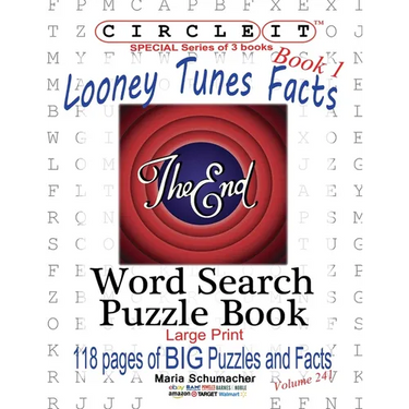 Circle It, Looney Tunes Facts, Book 1, Word Search, Puzzle Book
