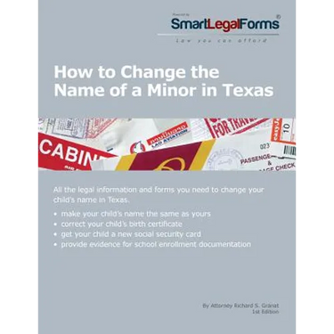 How to Change the Name of a Minor in Texas: All of the forms and instructions you need to change the name of a minor in Texas.