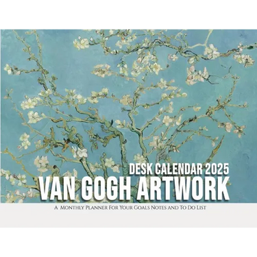 Van Gogh Artwork Desk Calendar 2025: A Monthly Planner For Your Goals, Notes, and To-Do List