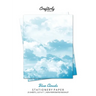 Blue Clouds Stationery Paper: Aesthetic Letter Writing Paper for Home, Office, Letterhead Design, 25 Sheets