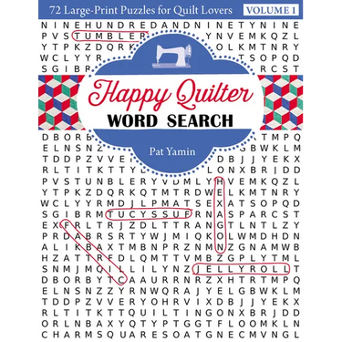 Happy Quilter Word Search: 72 Large Print Puzzles for Quilt Lovers