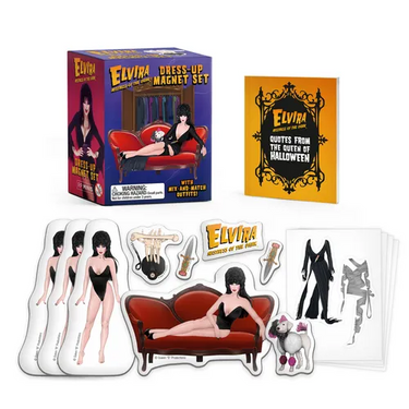 Elvira Dress-Up Magnet Set: With Mix-And-Match Outfits!