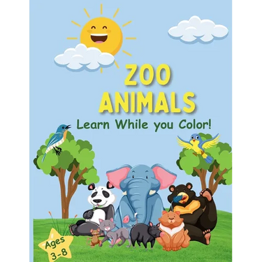 Zoo Animals Coloring Book
