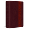 ESV Large Print Personal Size Bible, Red Letter (Trutone, Mahogany, Trellis Design)