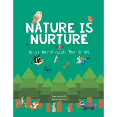 Nature is nurture: Nature themed Puzzle Book for kids