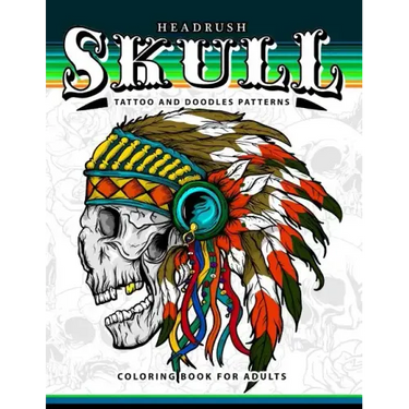 Skull Tattoo and Doodles Patterns: A Coloring Books for Adults