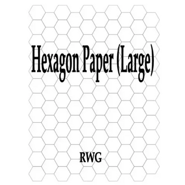Hexagon Paper (Large): 100 Pages 8.5" X 11"