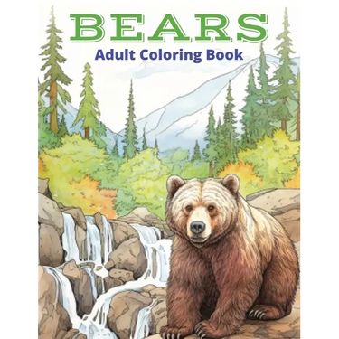 Bears: Adult Coloring Book