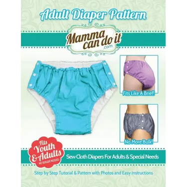 Adult diaper pattern