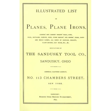 Sandusky Tool Co. 1877 Catalog