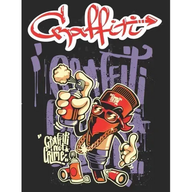 Graffiti: Street Art Coloring Book For Teens Adults, 50 Amazing Graffiti drawing, Calm & Relaxation
