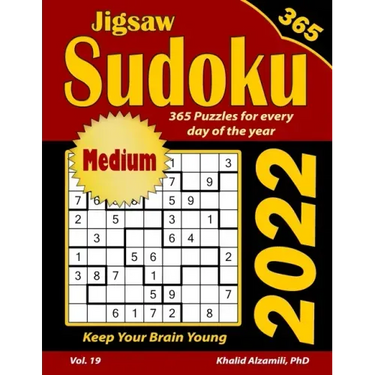 2022 Jigsaw Sudoku: 365 Medium Puzzles for Every Day of the Year: Keep Your Brain Young