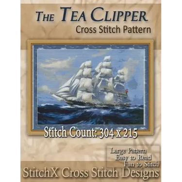 The Tea Clipper Cross Stitch Pattern