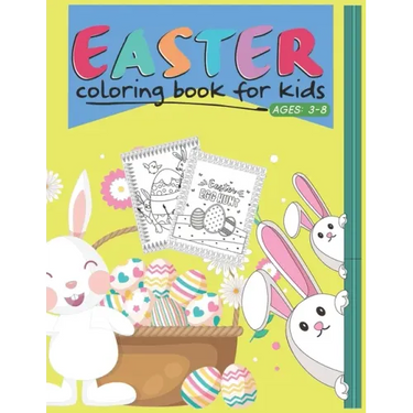 Easter Coloring Book For Kids Ages 3-8: Cool Fun Activity Easter Coloring For Kids. (Little Trees Independent)