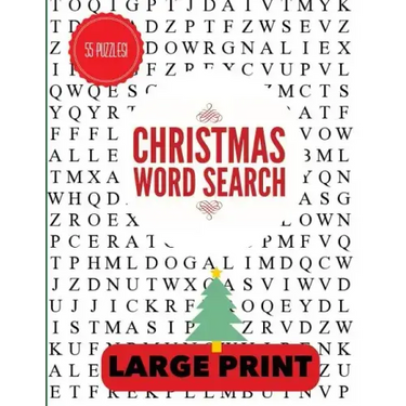 Christmas Word Search Large Print: Christmas Word Find, Christmas Puzzles, Large Print Word Search, Large Print Word Find