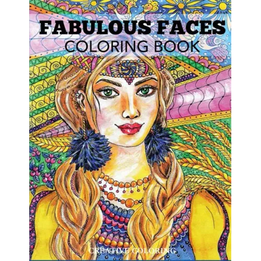 Fabulous Faces Coloring Book