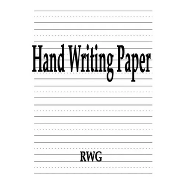Hand Writing Paper: 50 Pages 8.5" X 11"
