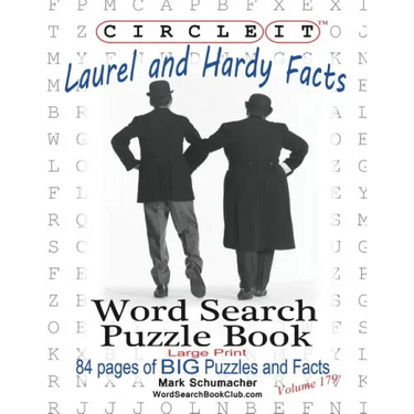 Circle It, Laurel and Hardy Facts, Word Search, Puzzle Book