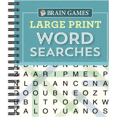 Brain Games - Large Print Word Searches (Teal)