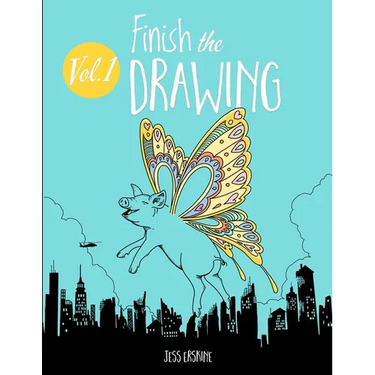 Finish the Drawing (Volume 1): 50 creative prompts for artists of all ages to sketch, color and draw!