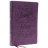 Nkjv, Giant Print Center-Column Reference Bible, Verse Art Cover Collection, Leathersoft, Purple, Red Letter, Comfort Print: Holy Bible, New King Jame