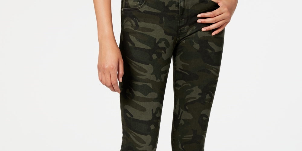 STS Blue Women's Ellie Camouflage-Print Ankle Skinny Jeans Green by Steals