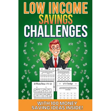 Low Income Savings Challenges: Money saving challenges to suit all budgets including kids! With customizable pages and 100 bonus money saving tips